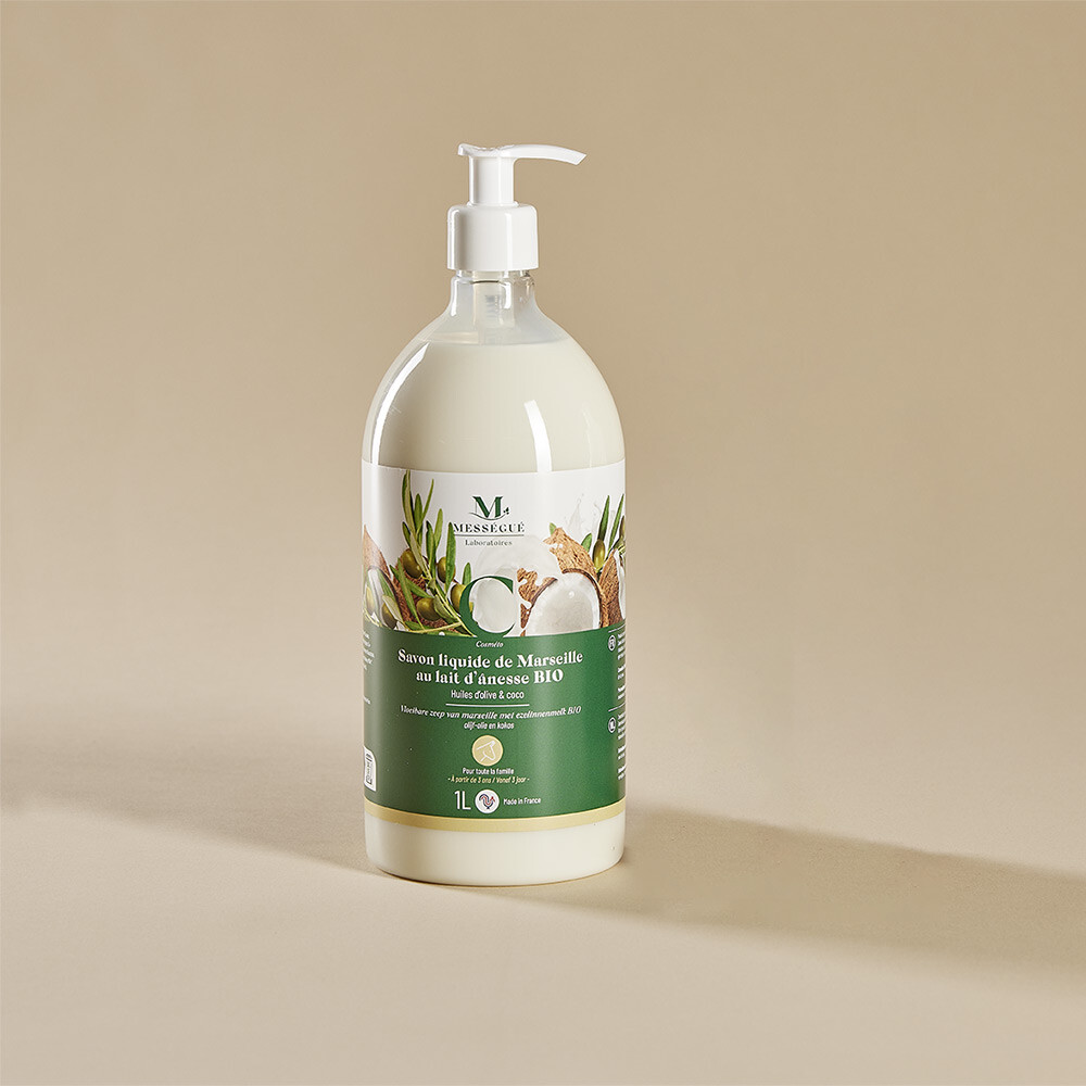 Savon Liquide de Marseille au Lait dAnesse Bio Lait dânesse