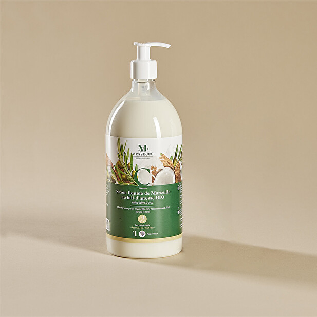 Savon Liquide de Marseille au Lait dAnesse Bio Lait dânesse