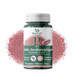 Acide hyaluronique Maintient l'hydratation de la peau