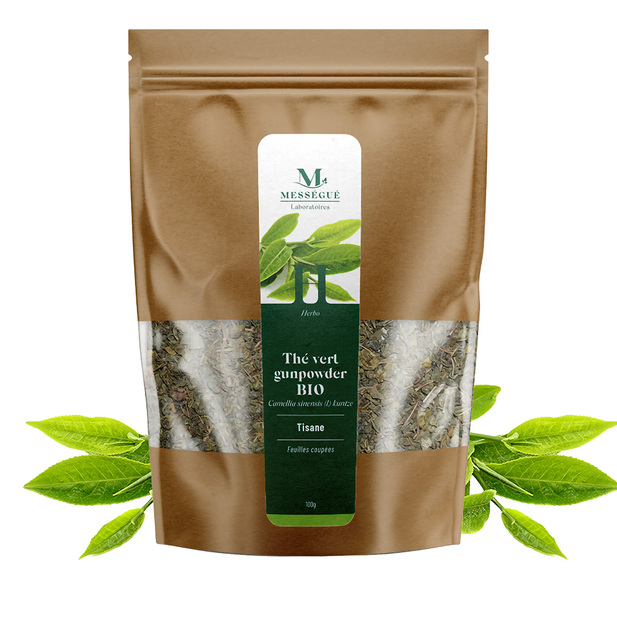 Thé Vert Gunpowder feuilles entières Bio Thé vert