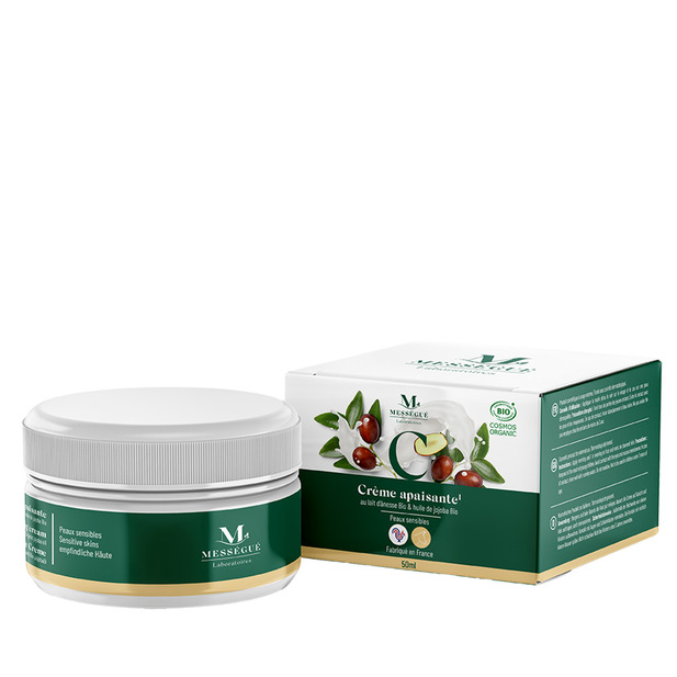 Crème Apaisante certifiée Bio Cosmos Lait dânesse