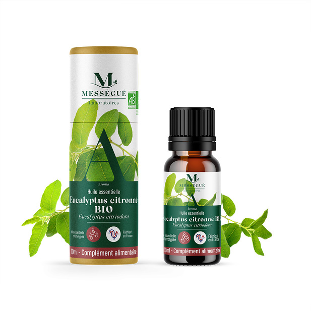 Huile essentielle eucalyptus citronné bio Reconnue pour son action bienfaitrice sur les articulations*