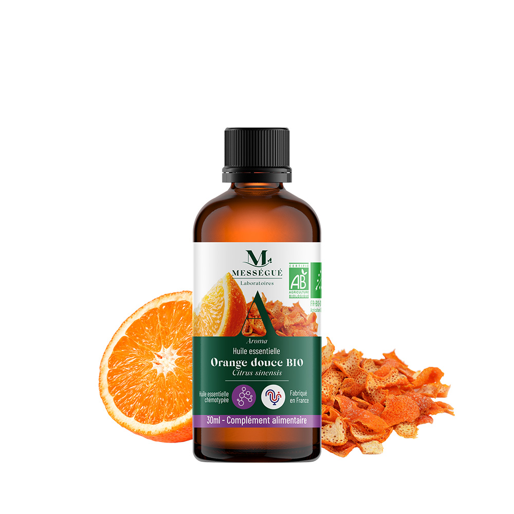 Huile essentielle orange douce bio 30ml Reconnue pour ses propriétés calmante et relaxante*