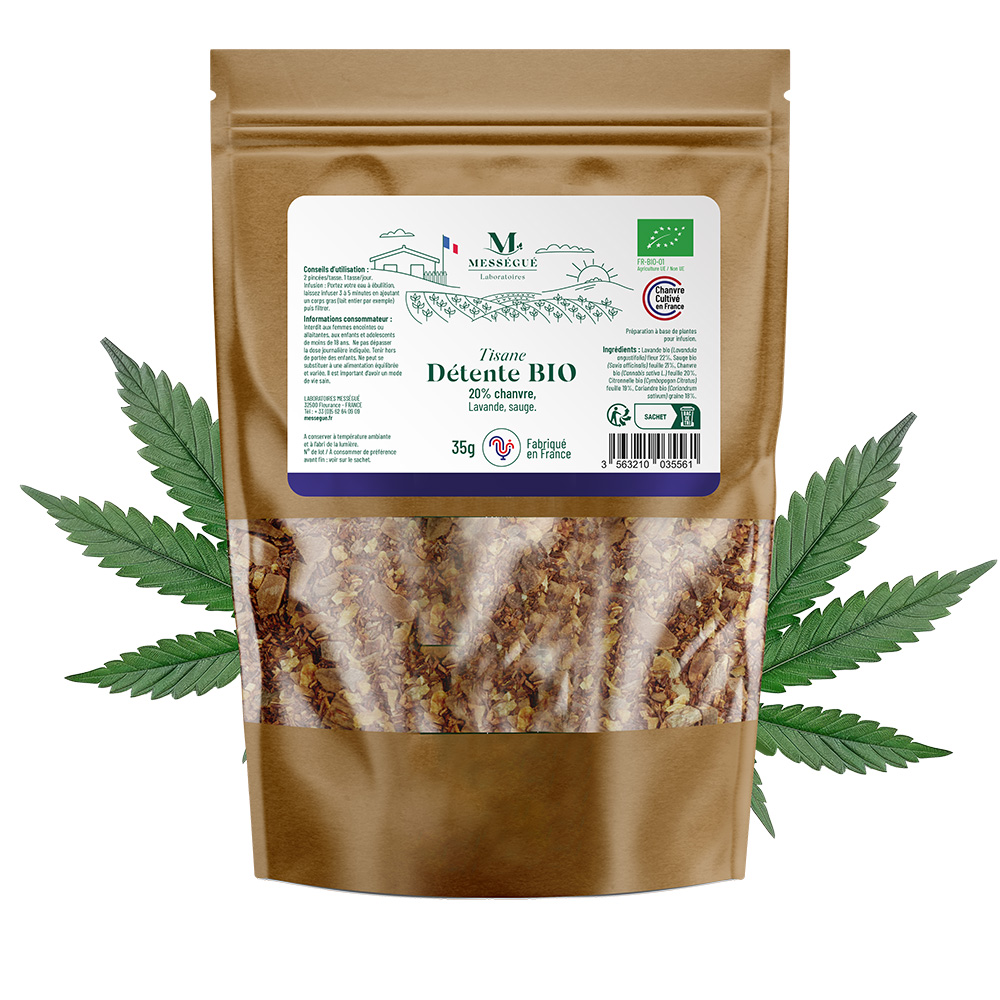 Tisane détente Bio - 20% Chanvre Chanvre