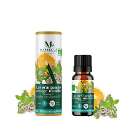 Les orangeades menthe - synergie d'huiles essentielles bio Pour d&eacute;stresser vos journ&eacute;es !