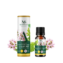 Huile essentielle g&eacute;ranium rosat cv egypte bio Reconnue pour ses bienfaits contre les insectes*