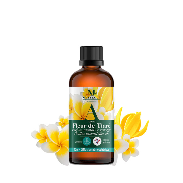 Fleur de tiaré - synergie d'huiles essentielles bio 30 ml Évoque la douceur des îles paradisiaques