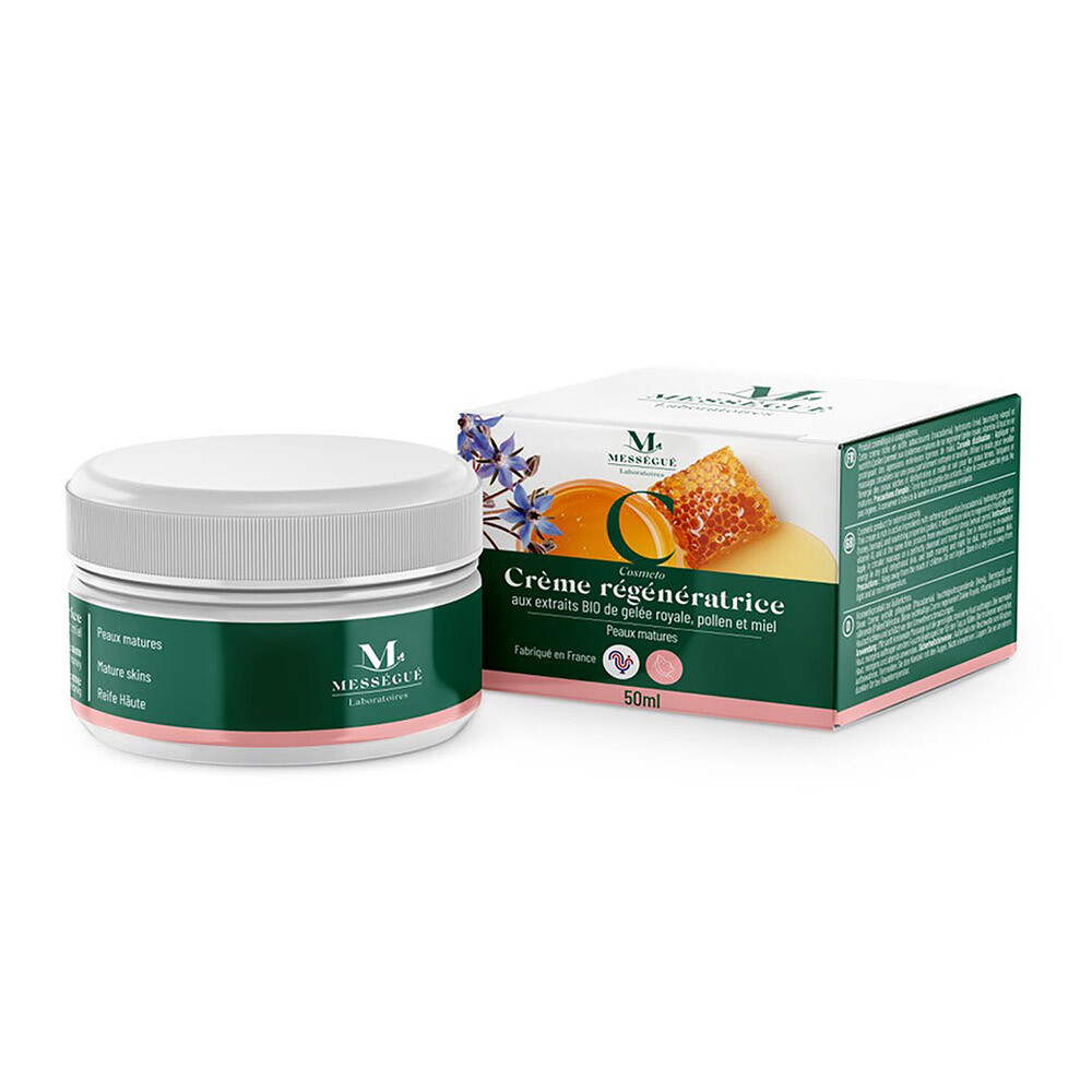 Crème de jour Régénératrice aux extraits Bio de Gelée Royale Pollen & Miel Gelée royale