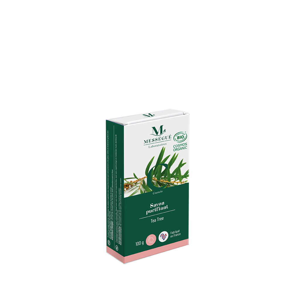 Savon purifiant Certifi&eacute; Bio Au Tea Tree Arbre &agrave; th&eacute;