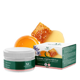 Cr&egrave;me de jour r&eacute;g&eacute;n&eacute;ratrice aux extraits bio de gel&eacute;e royale pollen &amp; miel Le soin dynamisant &agrave; partir de 40 ans
