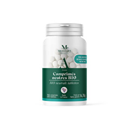 Comprim&eacute;s neutres bio Absorption des huiles essentielles par voie orale - ce produit est avec une ddm courte &agrave; 11/26