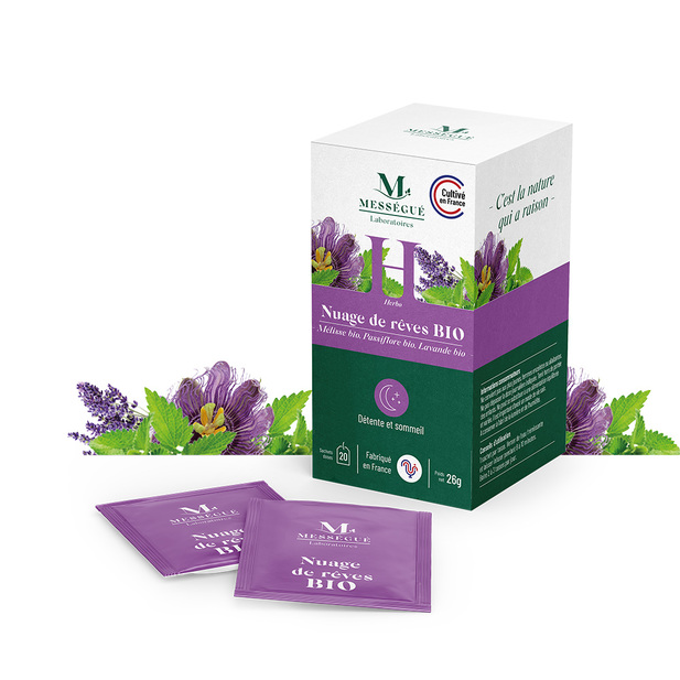 Infusettes nuage de r&ecirc;ves bio Retrouvez votre s&eacute;r&eacute;nit&eacute; et un sommeil r&eacute;parateur