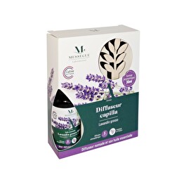 Diffuseur capilla &amp; huile essentielle de lavandin grosso bio 30ml Le doux parfum du lavandin pour apaiser votre esprit
