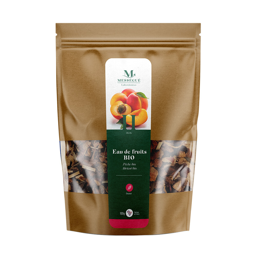 Eau de fruits Bio – Peche & Abricot Abricot