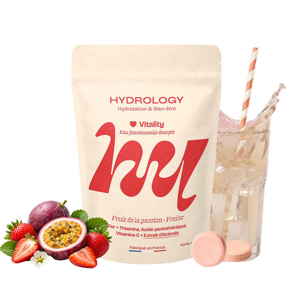 Hydrology Vitality - Pastilles dhydratation Fruit de la passion & Fraise