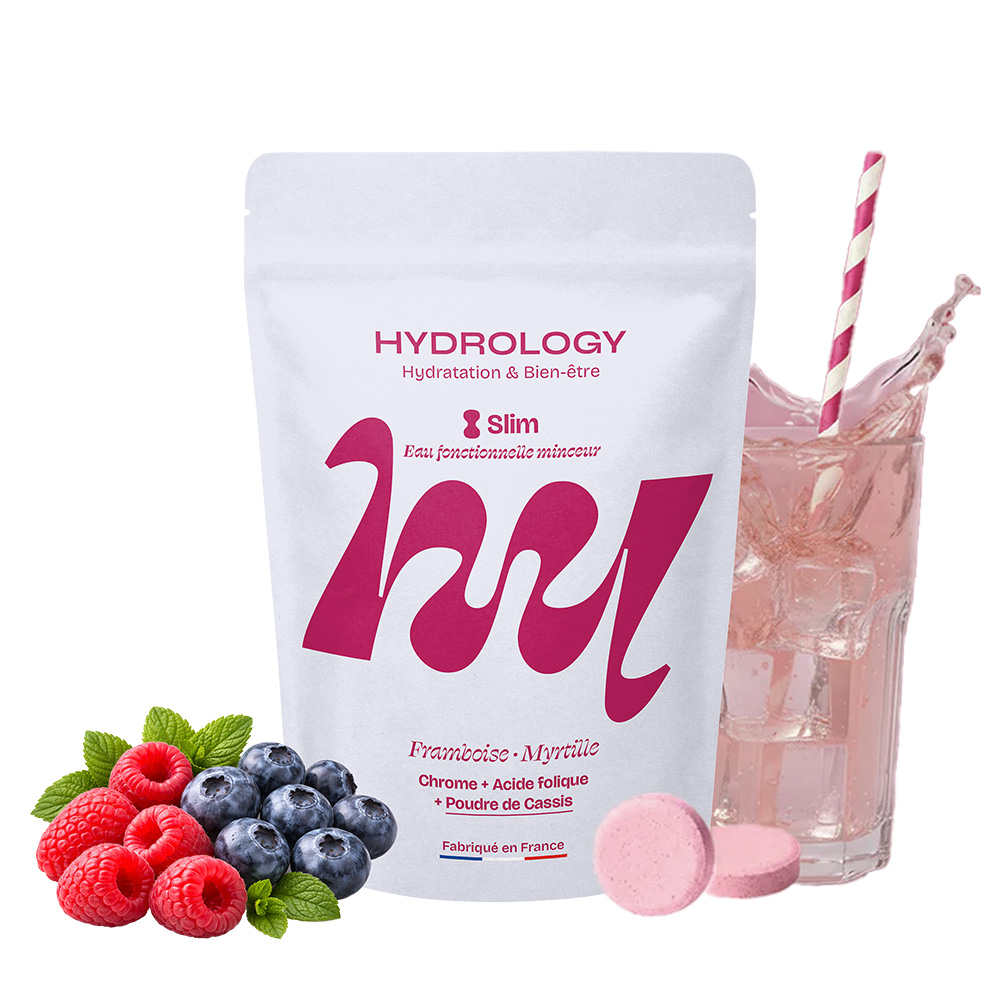 Hydrology Slim - Pastilles dhydratation Framboise & Myrtille Myrtille