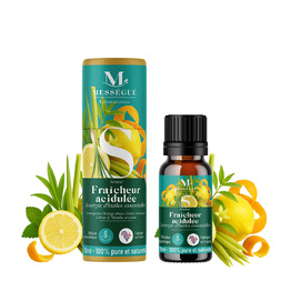Fra&icirc;cheur acidul&eacute;e - synergie d'huiles essentielles Un zeste d&rsquo;&eacute;nergie pour l&rsquo;esprit et la maison