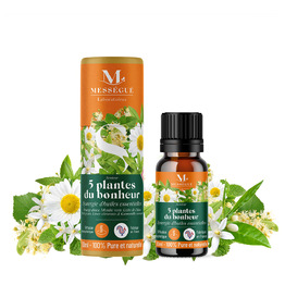 5 plantes du bonheur &nbsp;- synergie d'huiles essentielles Un voyage olfactif r&eacute;confortant