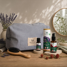 Coffret rituel cheveux apaisant Un rituel apaisant pour cuir chevelu sensible gr&acirc;ce &agrave; la lavande aspic.