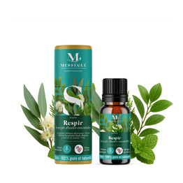 Respir - synergie d'huiles essentielles Respirez plus librement gr&acirc;ce &agrave; une synergie fra&icirc;che, puissante et vivifiante.