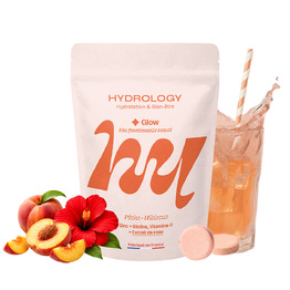 Hydrology glow - pastilles d'hydratation p&ecirc;che &amp; hibiscus Une hydratation d&eacute;licate pour r&eacute;v&eacute;ler l&rsquo;&eacute;clat naturel de la peau.