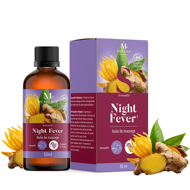 Huile de massage Bio Night Fever Ylang-ylang - Huile essentielle