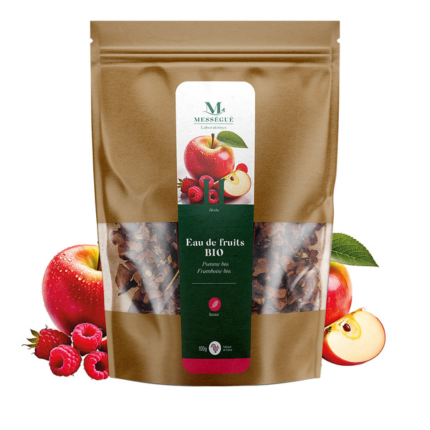 Eau de fruits Bio – Pomme & Framboise