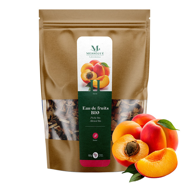 Eau de fruits Bio – Peche & Abricot Abricot