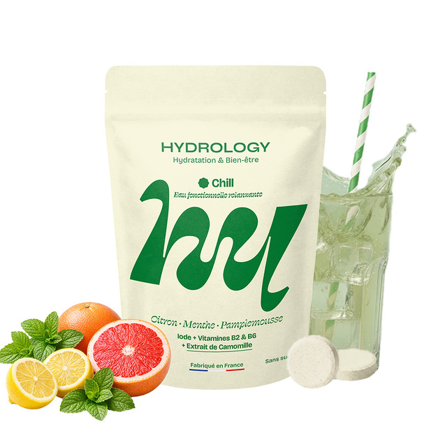 Hydrology Chill - Pastilles dhydratation Citron, Menthe & Pamplemousse Citron
