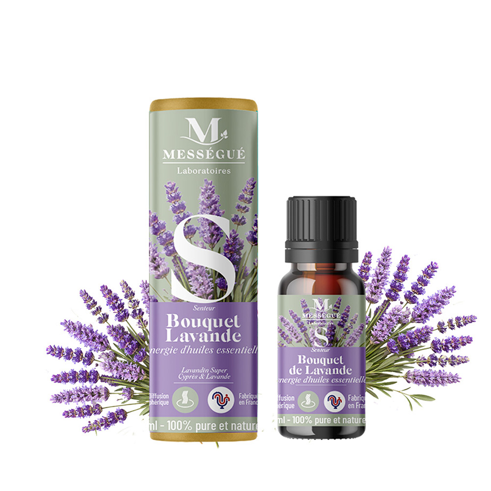 Bouquet de lavande - synergie d'huiles essentielles Toute la fraîcheur aromatique d’un bouquet de lavande fraîchement cueilli.