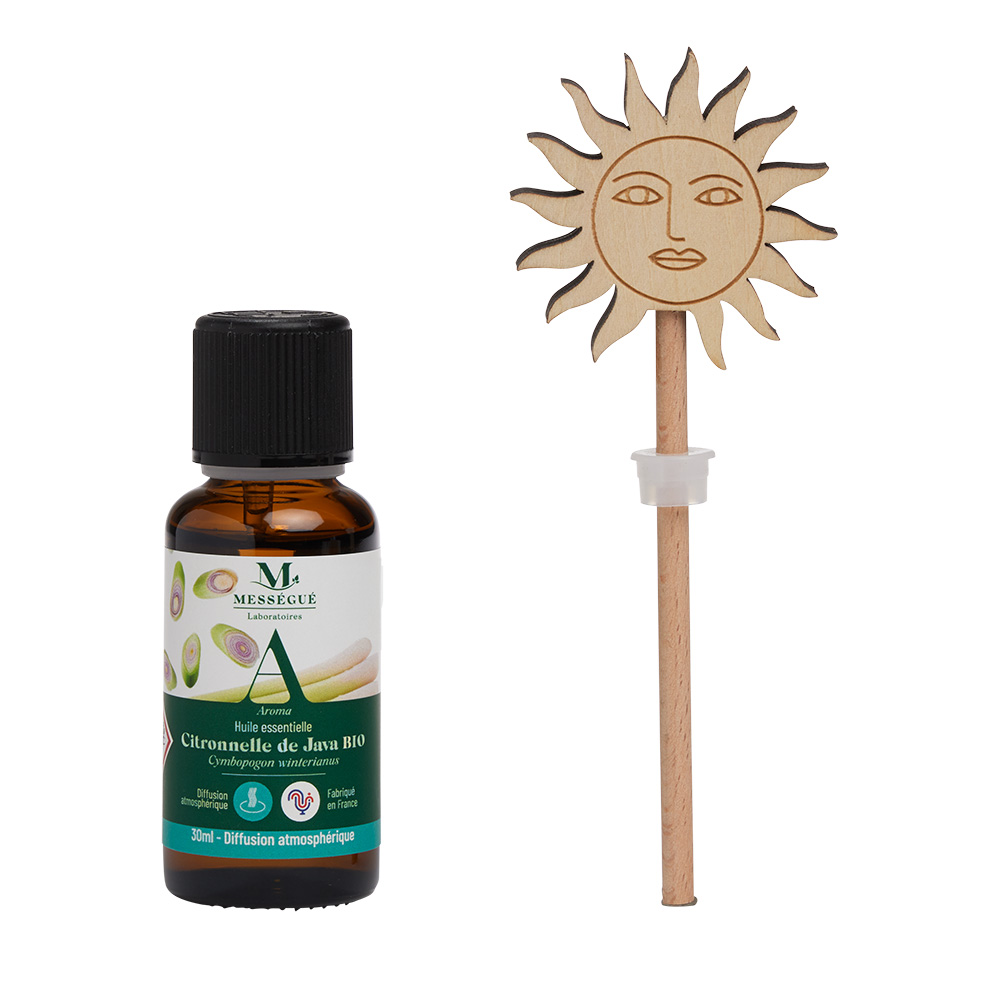 Tranquilété - Diffuseur capilla & huile essentielle Citronnelle de Java 30ml Citronnelle de Java - Huile essentielle