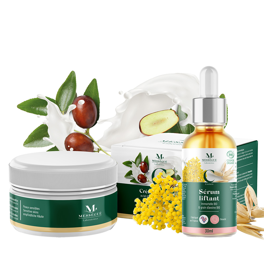 Cr&egrave;me apaisante + S&eacute;rum liftant Offert