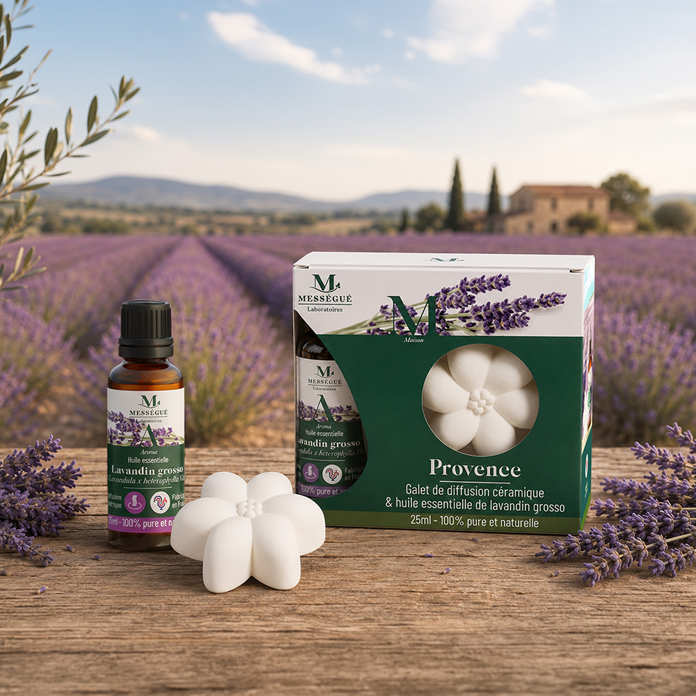 Provence - galet de diffusion céramique Toute la douceur de la provence à diffuser chez vous