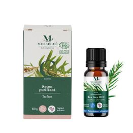 Duo tea tree - savon purifiant bio + huile essentielle bio Le duo de choc pour les peaux &agrave; probl&egrave;mes