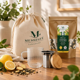 Trio infusion th&eacute; vert gingembre citron bio* Un trio incontournable et tonifiant.