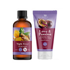 Duo huile massage & lubrifiant - plaisir intime