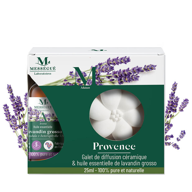 Provence - galet de diffusion céramique Toute la douceur de la provence à diffuser chez vous